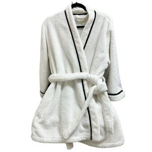 Kate Spade ♠️ New York Short Wrap Plush Robe Size L/ XL EUC